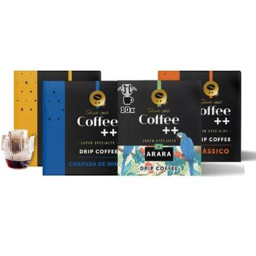 Imagem de Café Especial Coffee Mais Drip Variedades 40 Sachês 100% Arábica +84 P