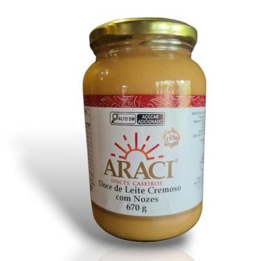 Imagem de Doce de Leite Cremoso com Nozes Araci 670g Artesanal - Doces Araci