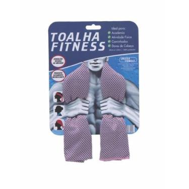 Imagem de Toalha Esportiva Fitness Jolitex, Rosa claro