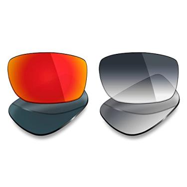 Imagem de 2 pares de lentes polarizadas de substituição da Mryok para óculos de sol Oakley Badman – Opções