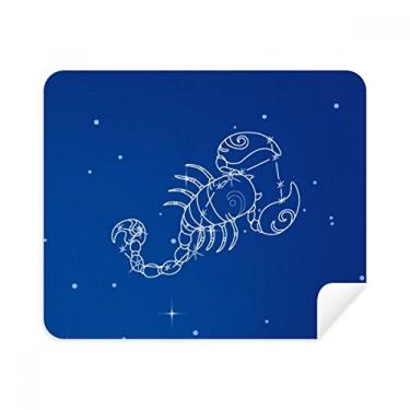 Imagem de Pano de limpeza Star Universe Escorpião Padrão Constelação Pano de limpeza Limpador de tela 2 peças Tecido de camurça