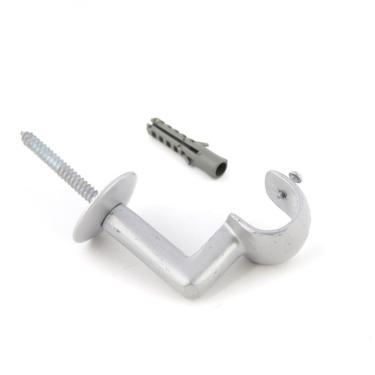 Imagem de Suporte De teto para Varao de Cortina 28mm Aço Escovado SL078-38 Wiler-K