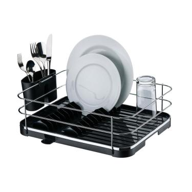 Imagem de Escorredor De Louças Preto E Cromado Para 12 Pratos Future