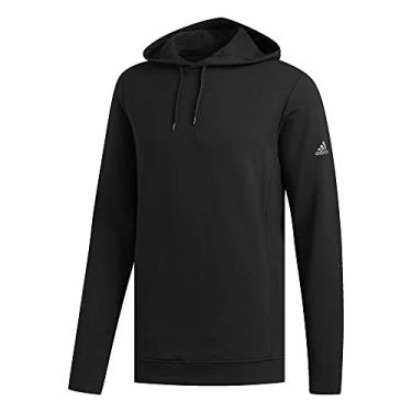 Imagem de Moletom masculino leve com capuz Adidas (A450), Preto, X-Large