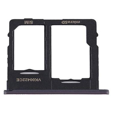 Imagem de For Samsung Galaxy Tab A 8.4(2020) / SM-T307U SIM Card Tray + Micro SD Card Tray (Black)