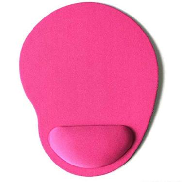 Imagem de Pulseira Gaming Mouse Pad Suporte de Pulso Mouse Pad Gamer Acessórios para Jogos Para Computador Mão Protetor de Pulso Mouse Pad, Rosa Vermelha, 4 pçs