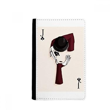 Imagem de Carteira Baralho Club J Padrão Porta-passaporte Notecase Burse Carteira Carteira Carteira Cartão, Multicolor
