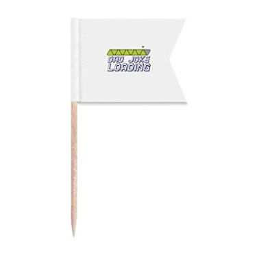 Imagem de Pai Joke Pronto Art Deco Presente Fashion Palito Bandeiras Marcação de Rotulagem para Bolo Festa Prato de Queijo