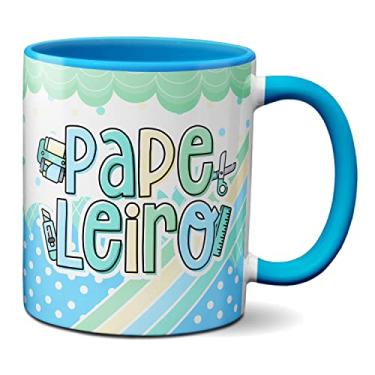 Imagem de Caneca Papeleiro Presente Material Escolar Papelaria (Azul)