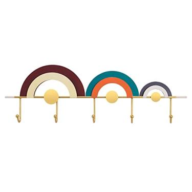 Imagem de KIZQYN Ganchos de casaco cabide montado na parede, cabide de casaco montado na parede, ganchos de parede elegantes modernos, para a entrada, banheiro, quarto, cabide de cozinha montado na parede