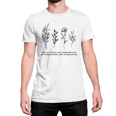 Imagem de Camiseta T-Shirt Que as Flores Nos lembrem Que Algodão