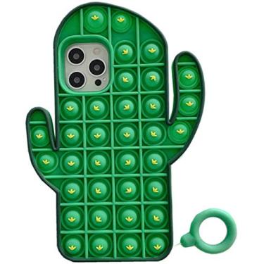 Imagem de Yagood Capa de celular Fidget Toys, capa de telefone Pop It, capa protetora Push Pop It, brinquedos de alívio de estresse (A11, para iPhone 12Pro max)