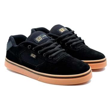Imagem de Tênis Hocks Flat Lite Preto Black Unissex Original Cor:Preto-Marrom;Tamanho:44