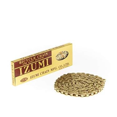 Imagem de Izumi ES410 Corrente com clipe de mola para conexão de velocidade única, 116 elos em 7 cores, Dourado, 1/2 x 1/8 in, 116 links