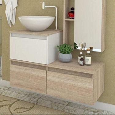 Imagem de Gabinete 3 Gavetas 90cm Florença Darabas Agardi Mezzo Blanco