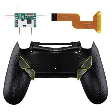 Imagem de eXtremeRate Kit de remapeamento programável Dawn para controle PS4 com chip Mod e redesenhado capa traseira e 4 botões traseiros - Compatível com JDM-040/050/055, Textured Black