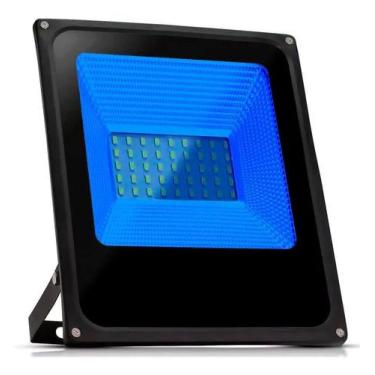 Imagem de Refletor Holofote Led 50W Azul Toplight Bivolt