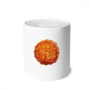 Imagem de DIYthinker Caixa de moedas de cerâmica com gema de ovo e lua no meio do outono