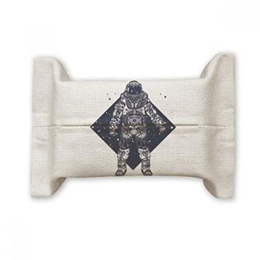 Imagem de Bolsa de linho de algodão com estampa artística do universo astronauta estrelas