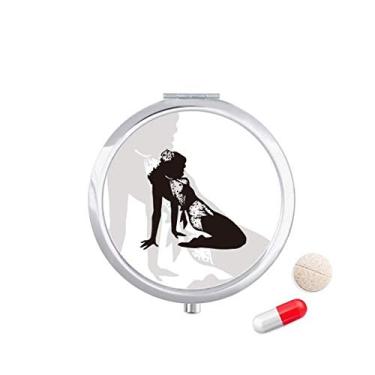 Imagem de Porta-pílulas Hot Woman Girl Uniforms Pocket Medicine Storage Box Recipiente dispensador