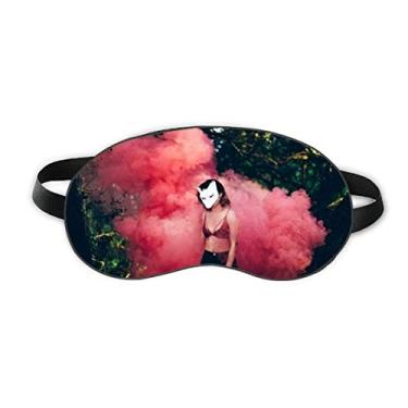 Imagem de Pink Fog Head Girl Florestal Science Nature Scenery Sleep Eye Shield Soft Night Blinfold Shade Cover