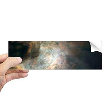 Imagem de DIYthinker Adesivo retangular de nebulosa branca esmeralda para janela de notebook