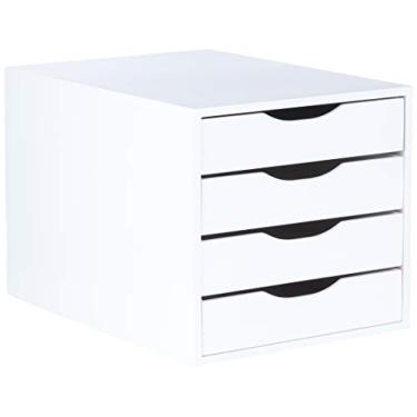 Imagem de Módulo Easy Box 4 Gavetas, Mdf Branco - Souza & Cia (Ref: 3336)