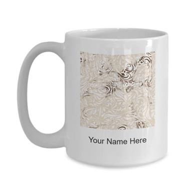 Imagem de Padrão personalizado (2) caneca, padrão (2) xícara de café, padrão (2) ideia de presente, padrão personalizado (2) xícara, padrão personalizado (2) caneca - caneca de café de 425 g