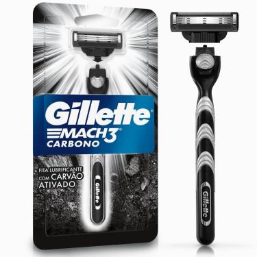Imagem de Aparelho de Barbear Gillete Mach3 Carbono