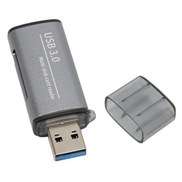 Imagem de Leitor de Cartão de Memória USB 3.0, Slots de Cartão Duplo Leitor de Cartão de Memória USB 3.0, Suporte para Leitor de Cartão de Memória para Windows, para OS X, para
