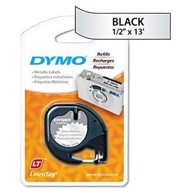 Imagem de DYMO 91338 LetraTag fita adesiva metálica Cassete, 1,27 cm x 13 m, prata