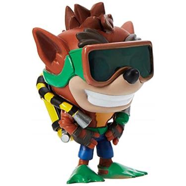 Imagem de Funko Pop Games: Crash Bandicoot - Figura colecionável Crash With Scuba Gear, multicolorida - 33916