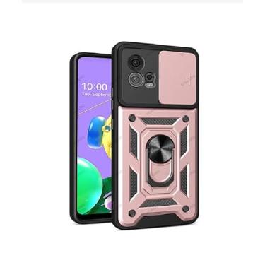 Imagem de Capa Case Capinha Anti Impacto Ring Luxo Com Proteção de Camera Para Motorola Edge 30 Fusion (ROSA)