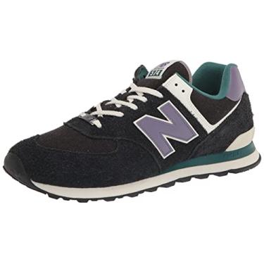 Imagem de New Balance Tênis unissex adulto 574 V2 Neo Sole, Preto/azul, 13.5 Wide Women/12 Men
