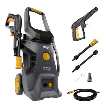 Imagem de Lavadora de Alta Pressão Wap Ousada WL 2610 1750 Bico com Jato Regulável Cinza e Amarela