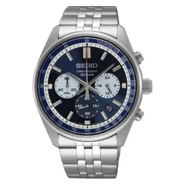 Imagem de Relógio Seiko Cronógrafo Azul Masculino SSB427B1
