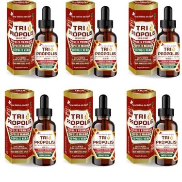 Imagem de 6x Tri Própolis (Vermelha, Verde e Marrom) 20Ml Flora Nativa