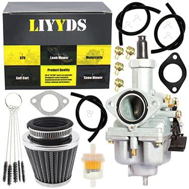 Imagem de LIYYDS Carburador PZ26 para motores de 4 tempos 100cc-110cc 125cc 140cc 150cc 4 tempos CB125 XL125S TRX250 TRX250EX Recon ATC185 ATC185S ATC200 ATC200S ATC200X GY6 ATV Quad Go Kart Bicicleta Sujeira Buggy DB17