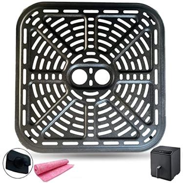 Imagem de Placa de grelha Air Fryer para fritadeiras a ar COSORI de 6,8 litros, frigideira quadrada atualizada de 23,5 cm, bandeja de fritadeira a ar, bandeja de inserção para fritadeiras Air Fryer, frigideira para fritadeiras Air Fryer de 6,8 litros, antiaderente