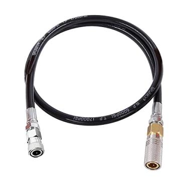 Imagem de Manloney LLC Paintball Airsoft Fill Whip Mangueira 4500psi PCP Sistema de Enchimento e Carregamento com Conjunto de Mangueira de Desacoplamento Rápido Foster (91.4 cm Comprimento/Sistema de