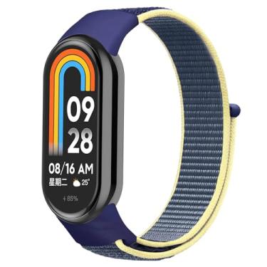 Imagem de Pulseiras NSmart em Nylon compatíveis com MI BAND 3 / MI BAND 4 / MI BAND 5 / MI BAND 6 / MI BAND 7 / MI BAND 8 - Nandos-Store (MI BAND 7, Azul ice ocean)