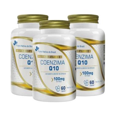 Imagem de Kit Com 03 -  Coenzima Q10 60cáps 100mg - Flora Nativa-Unissex