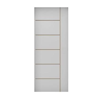 Imagem de Folha de Porta de Madeira 210x92cm Espessura 3,5cm MMC Primer Frisada Elegance Eucatex Primer