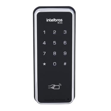 Imagem de Fechadura Eletrônica Digital Intelbras Cartão FR201 Sobrepor