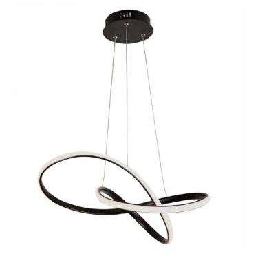 Imagem de Lustre Luminária 3 em 1 Orgon Pendente Iluminação Arco Led Perfil Sala de Jantar Infinito Comercial Recepção Moderno Luxo Quarto Ambiente Residencial