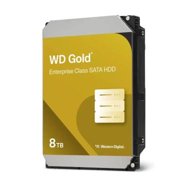 Imagem de HD WD 8TB Gold SATA 6GBps 7200RPM 256MB 3.5" Western Digital Servidor - WD8005FRYZ