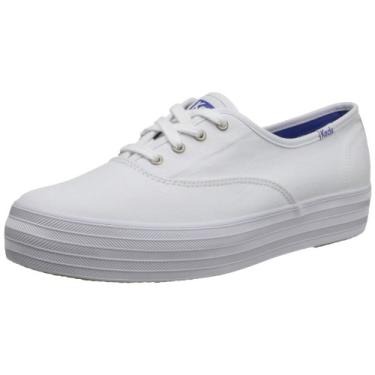 Imagem de Keds Tênis feminino com cadarço triplo, Tela branca, 11