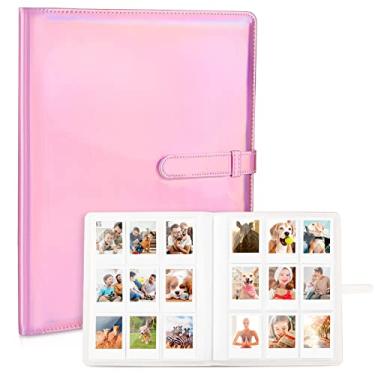 Imagem de Ablus Álbum de fotos com 360 bolsos para impressoras Polaroid Snap Touch Zip Mint Câmeras Fujifilm Instax Mini 12 11 9 8+ 8 7S LiPlay Instant Camera Film Printer (rosa)