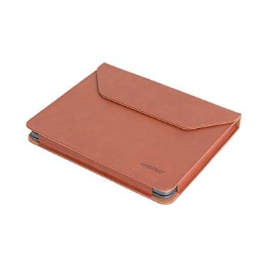 Imagem de doqo Bolsa de couro com suporte para lápis para iPad Pro 10.9 – Feita à mão e comércio justo, capa para teclado