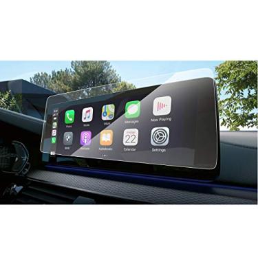 Imagem de Wonderfulhz Protetor de tela compatível com BMW série 5 2021, sistema operacional BMW Idrive 7.0, antiarranhões, resistente a choques, vidro temperado premium, transparente